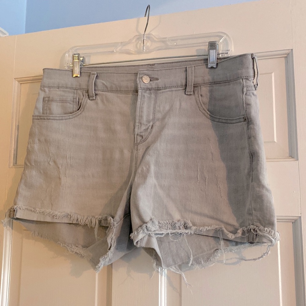 Old Navy Light Blue Distressed Denim Jean Shorts
